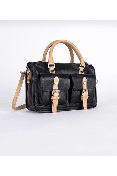 Jacquline Women's New Season Vegan Leather Adjustable Strap Crossbody Hand and Shoulder Bag