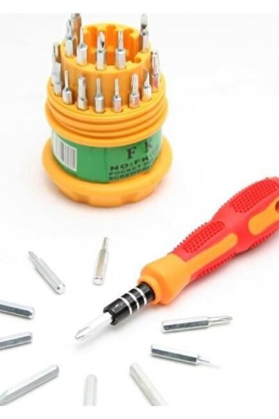 Kendo 31 Parça Elektronikçi Tornavida Takımı Yıldız Düz Alyan Cep Telefonu Tamir Seti Profesyonel Saatçi