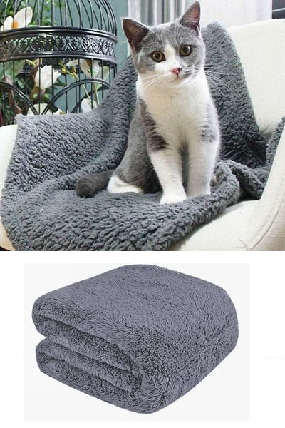 Leiste Welsoft Plush Cat Dog Blanket - Washable Bedspread 80x90
