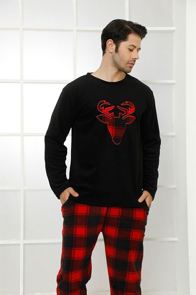 Akbeniz Ανδρικές πιτζάμες Fleece WelSoft 6798
