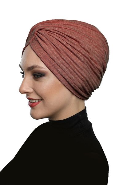 fidan bone Cross Combed Cotton Lined Tile Ready Scarf Hijab Pool Bonnet
