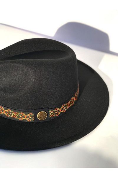 nuit Black Fedora Hat
