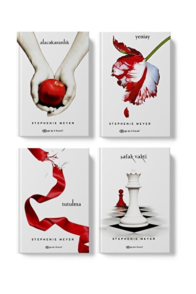 Epsilon Yayınevi SET Alacakaranlık Ciltli Beyaz 4 Kitap Stephenie Meyer