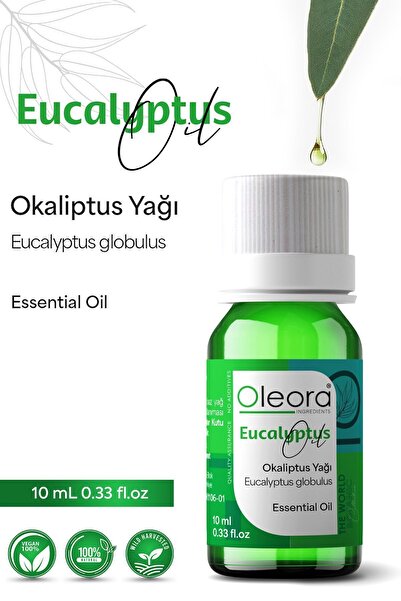 Oleora زيت الأوكالبتوس - نقي، غير مخفف، أساسي (زيت الأوكالبتوس) 10 مل