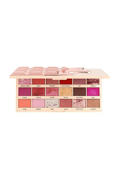 I HEART REVOLUTION Cacao Colored Marbre Rose Gold Eyeshadow Palette