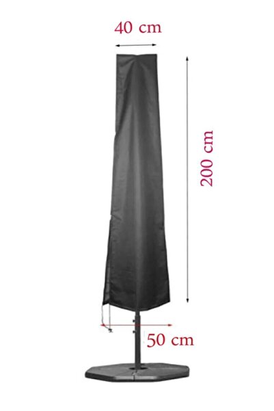 Bundera Nappe Su Geçirmez 2 Metre Plaj Şemsiyesi Örtü Plaj Çadırı Toz Yağmur Önleyici Şemsiye Koruma Kılıfı