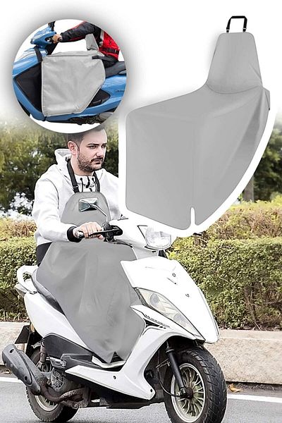 Bundeba Scooter Knee Protection Cover Motorcycle Knee Pad Rain Cold Anti-Wind Windbreaker Gray Case