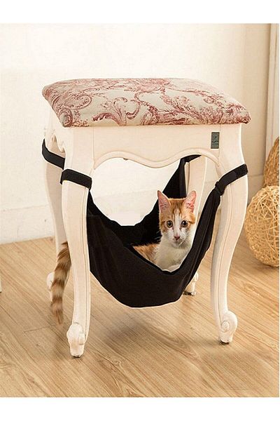 Bundera Cat Hammock Black Cat Nest House Cat Bed Hammock Swing