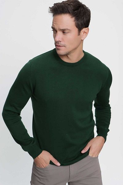 Morven Πλεκτό πουλόβερ Basic Dynamic Fit Relaxed Cut Crew Neck