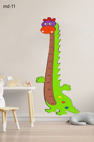 Bundera Height Measurer Sticker Giraffe Lion Bird Teddy Bear Growth Chart Ruler