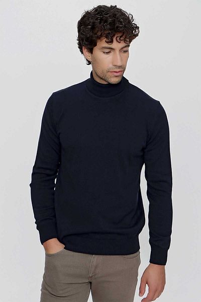 Morven Πλεκτό πουλόβερ Basic Dynamic Fit Relaxed Cut με ζιβάγκο
