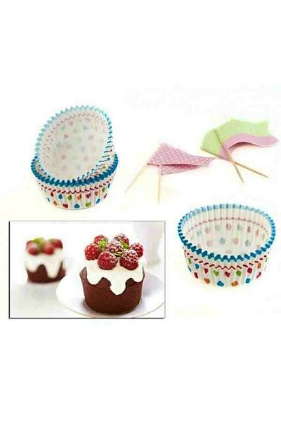 Bundera Paper Muffin 24 Piece Cake Mold Chocolate Cup Cake Tart Mold Decoration