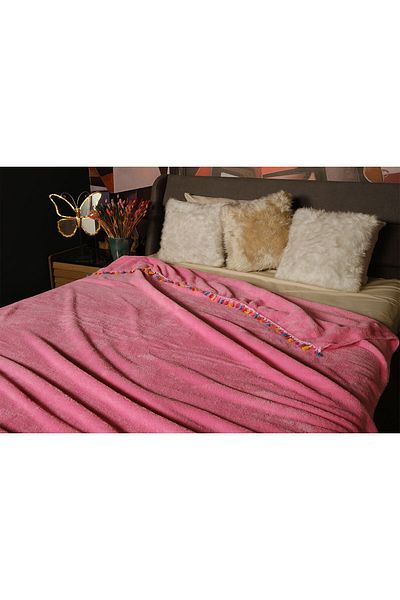 MİLAYS LİFE HOME COLLECTİON MILAY'S LIFE HOME - SOFT TASSELED WELSOFT Blanket Bedspread