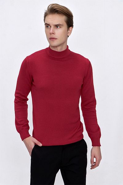 Morven Basic Dynamic Fit Relaxed Fit Half Turtleneck Knitwear Sweater