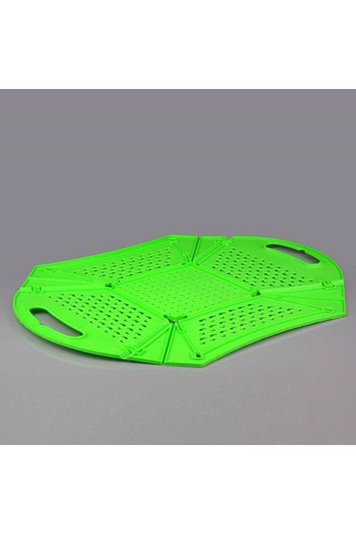 Bundera Practical Foldable Fruit Basket - 2 Function Plates, Bread Bowl with Strainer