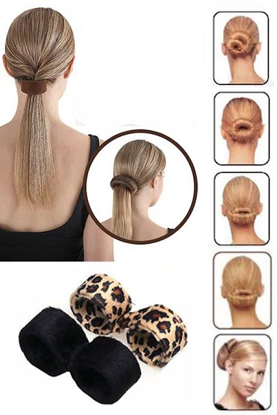 Bundera Bun Buckle 2 Pack Hair Styling Buckle Hairagami Practical Magic Hair Buckle Band Bun Making Buckle