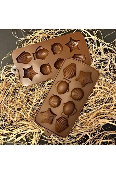 WorkAsist 8 قطع قالب شوكولاتة المأكولات البحرية من السيليكون