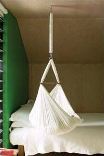 Bundeba Yaylı Hamak Beyaz Beşik Bebek Salıncağı Salıncak Uyku Seti Beşik Yatak Anne Yanı Bebek Salıncağı