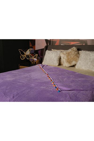 MİLAYS LİFE HOME COLLECTİON MILAY'S LIFE HOME - SOFT TASSELED WELSOFT Blanket Bedspread