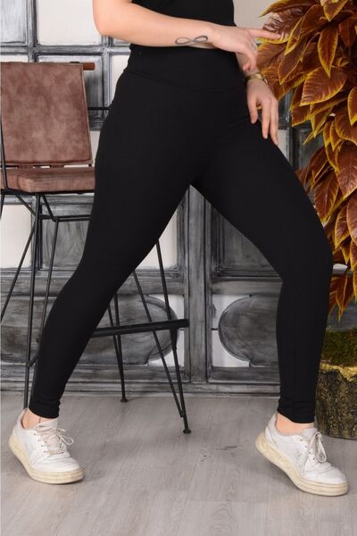 mirox Γυναικείο κολάν ανύψωσης με μαύρο ριμπ έξτρα ψηλόμεσο