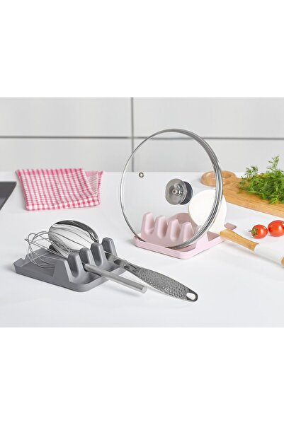 Miningaa Çoklu Kaşıklık Tencere Kapak Tutucu Ve Kaşıklık Tencere Kapağı Stand...