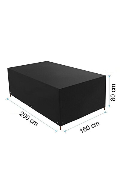 Bundeba Cover Bahçe Mobilya Koruma Örtüsü 200x160x80cm Kılıfı Su Geçirmez Masa Sandalye Yağmur Kir Önleyici