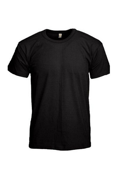 Abani Classic Tricou Promoțional 4 Bucăți Maiotă Culoare Neagră Cu jumătate de mânecă și decolteu