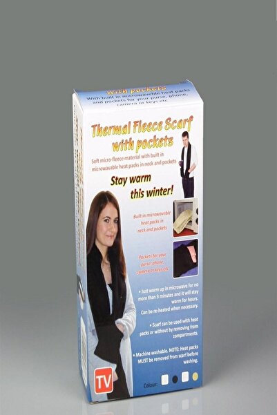 Bundera Heated Thermal Pocket Polar Scarf Neck Collar Heated Glove Scarf