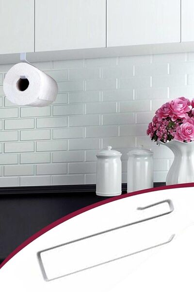 Bundeba Paper Towel Holder Towel Rack Kitchen Counter Cabinet Under Shelf Paper Towel Rack Holder Decorative