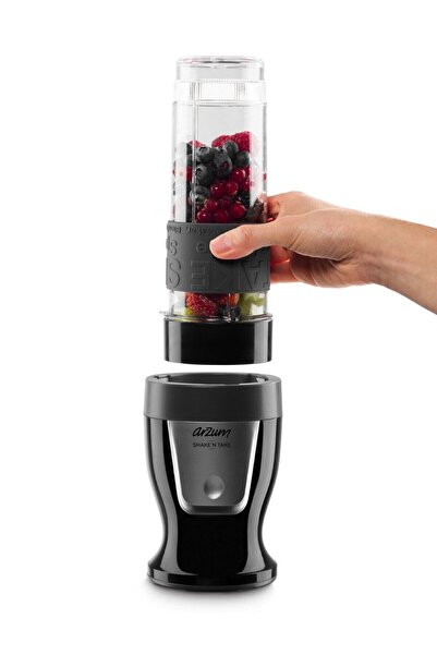 Arzum Shake'n Take Kişisel Smoothie Blender, Siyah (300 W, 2 Adet Şişe) 1 Kademeli Resm