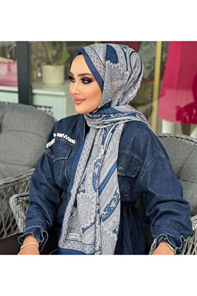 İpekseli İpeksi Dokusu İle Etnik Desen Şal