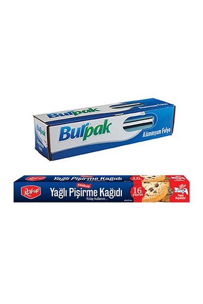 Roll-Up Aluminum Foil And Baking Paper 2 Pieces Economical Kitchen Set