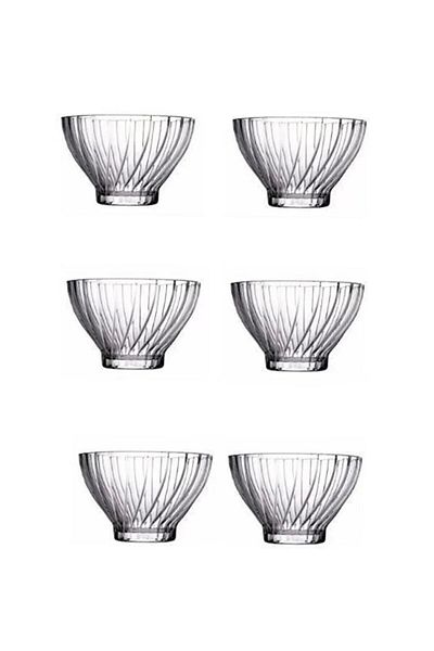 Paşabahçe 530216 Bauqquet Glass Bowl Set - Presentation Bowl - Bowl Set - Set of 6 Bowls