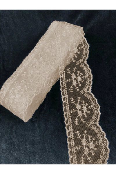 Çt Çeyizci Tekstil Καφέ Δαντέλα Skinny Guipure - 1 Μπάλα (14,5 μέτρα)