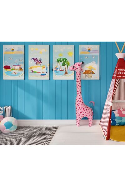 Sole Giraffe Zürafa Dekoratif Yastık Uyku Ve Oyun Arkadaşı Peluş Hayvanlar 1 ...