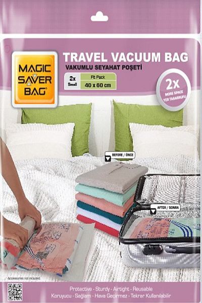 Magic Saver Bag Magic Saver Bag 2 τεμαχίων Ταξιδιωτική τσάντα Roll-up S