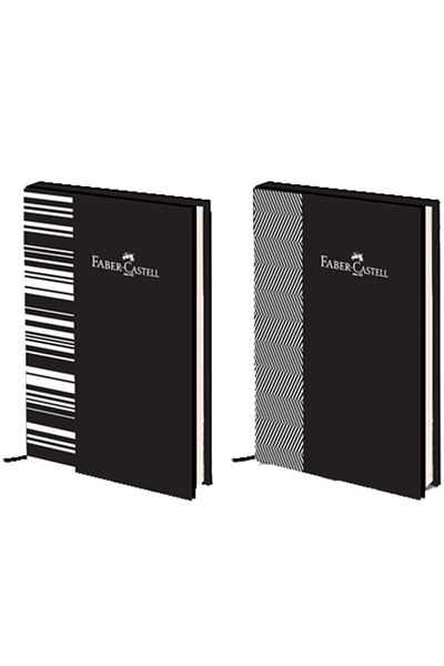 Faber Castell A5 120 coli Caiet cu copertă rigidă cu rigle - dungi