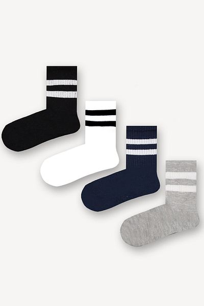 Neşeli Çoraplar Legendary Children's Socks Set - 4 Pieces