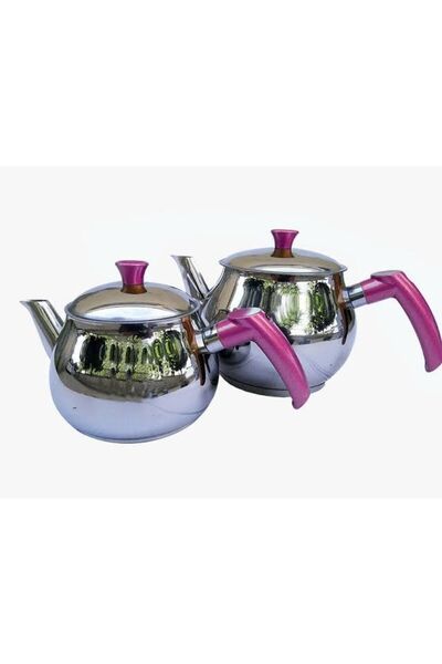 ÖZKAN إبريق شاي فولاذي متوسط الحجم من ريس