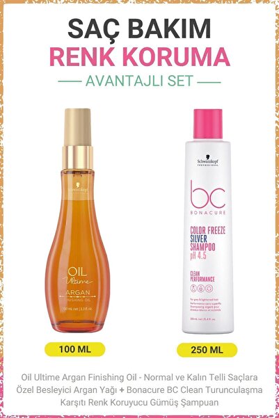 Bonacure Argan Finishing Oil - Besleyici Argan Yağı + BC Clean Renk Koruyucu ...