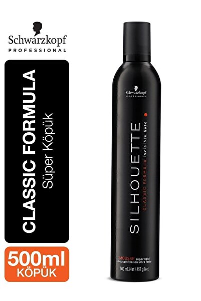 Silhouette Süper Tutucu Hacim Verici Saç Köpüğü 500ml (Siyah)