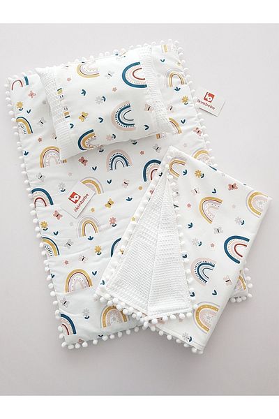 ilkimbebe Baby Products - Blanket Diaper Set, Cushion, Muslin, Newborn, Crib