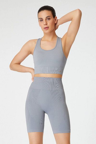 Jerf Gela Double Layer Kompress Sport Bra Gray