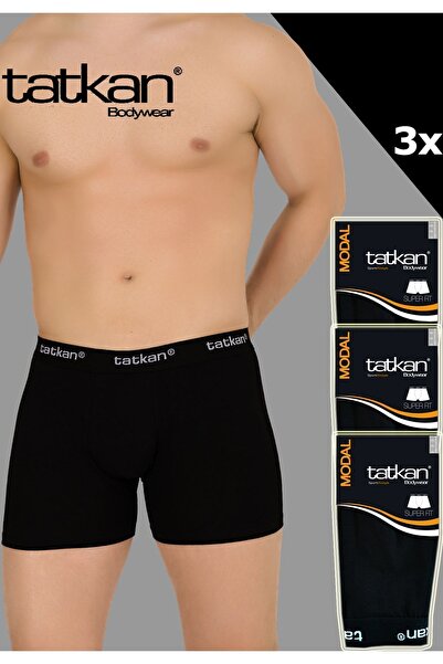TATKAN BODYWEAR Tatkan - 3'lü Penye Modal Erkek Boxershort