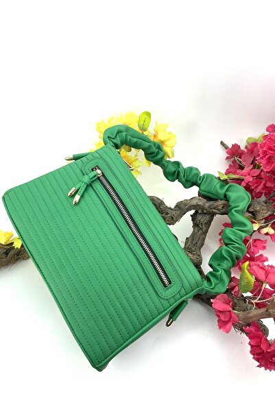 Seniorah Green Patterned Women's Bag with Strap