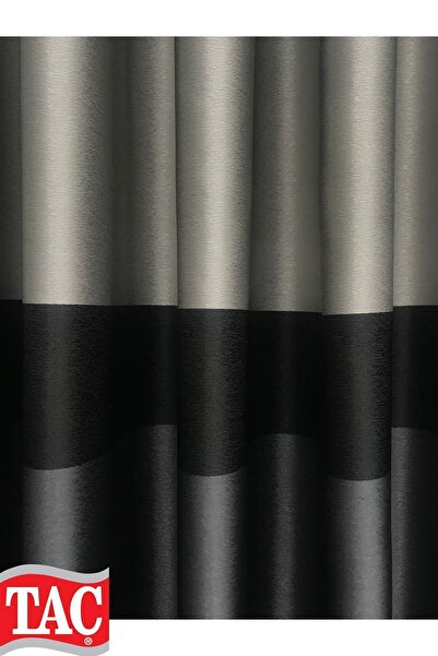 Taç Gray Anthracite Pleated Dreamer - Heavy Gramaged No Ironing Background Curtain