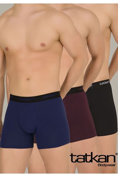 TATKAN BODYWEAR Tatkan - 3'lü Penye Modal Erkek Boxershort
