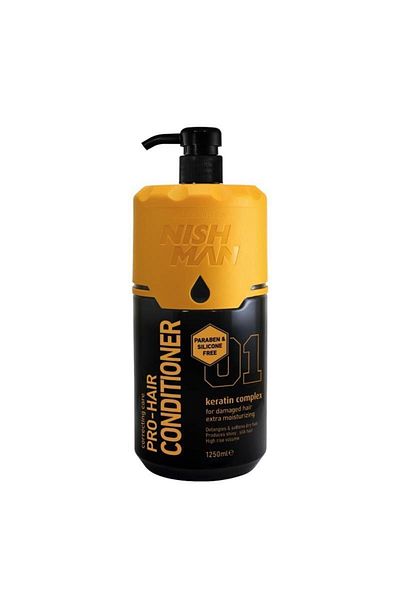 NISHMAN Silicone and Paraben-Free Keratin Extract Hair Care Cream 1250 ml