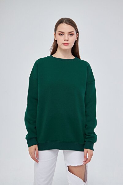 YÜKSEL IŞIK Unisex tamnozeleni okrugla kragna dukserica - 100% pamuk hoodie