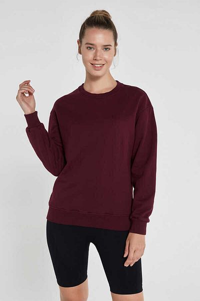 Jerf Lydney Women's Crew Neck Sweatshirt Claret Red